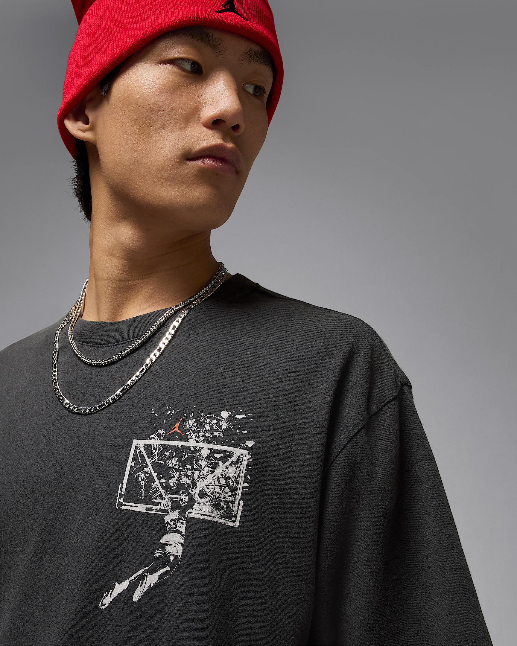 Jordan Brooklyn Men's Oversized Graphic T-Shirt - 3