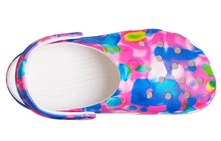 Crocs Classic Beach Sandals Unisex Blue Pink 207556-102 - 4