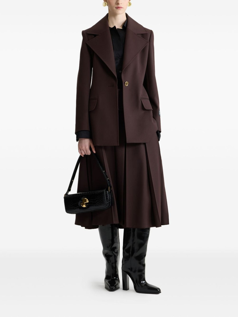 PATOU single-breasted belted wool jacket outlook