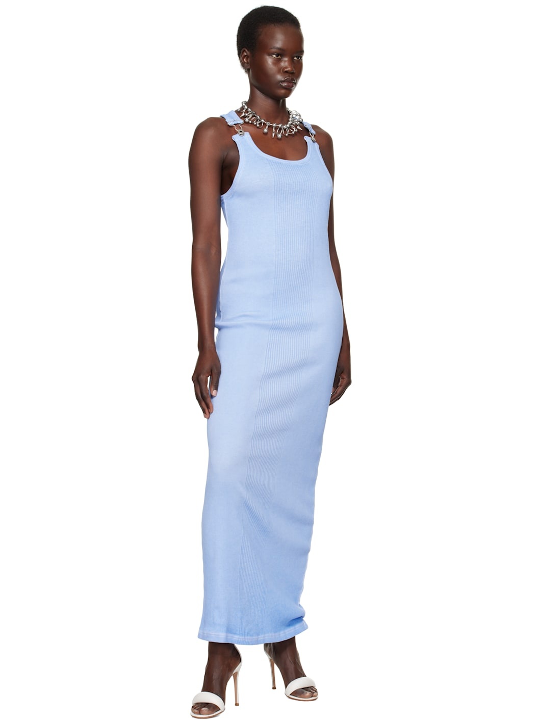 Blue 'The Strapped' Maxi Dress - 4