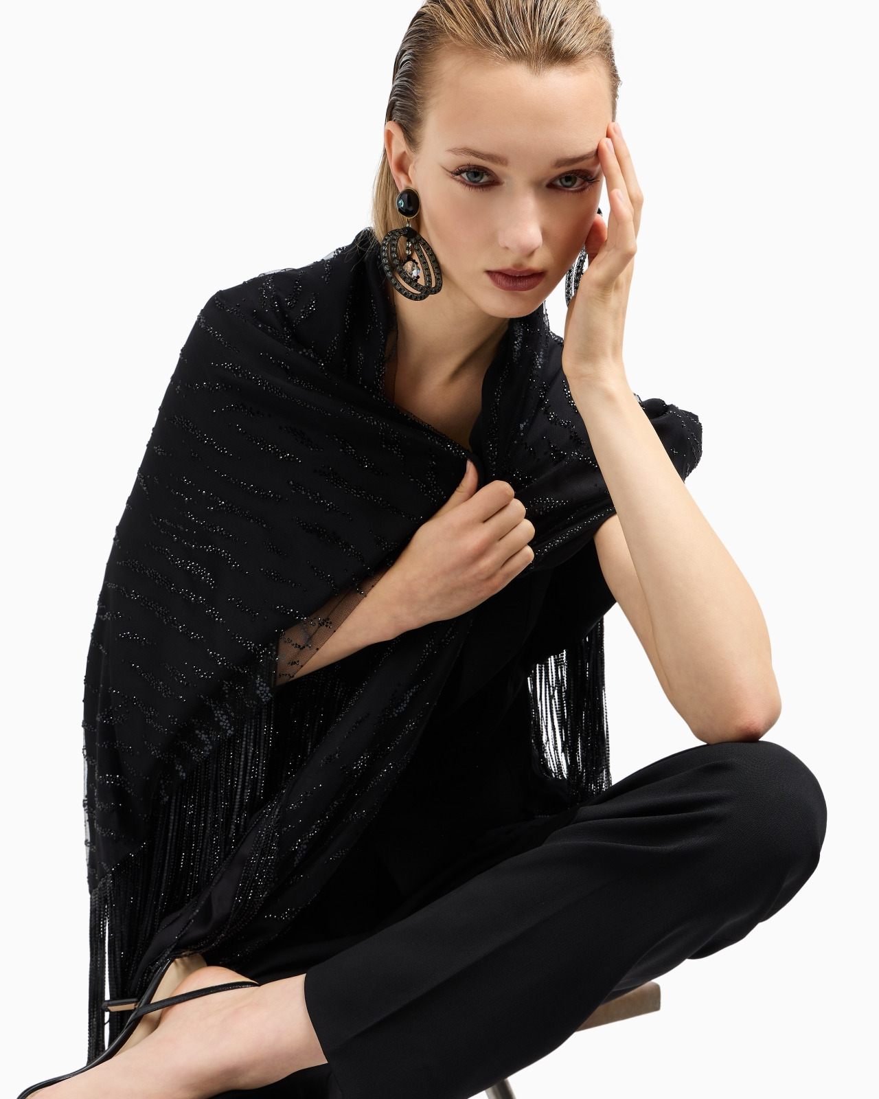 TWO-PLEAT BARATHEA-WOOL TROUSERS - 6
