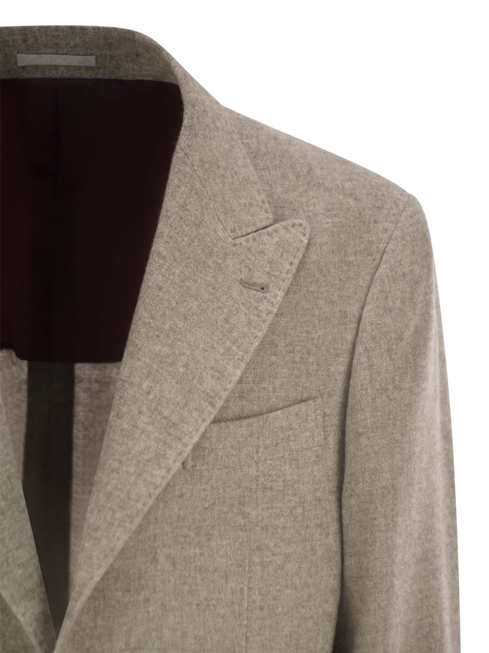 Brunello Cucinelli Men Deconstructed Jacket In Yack - 4