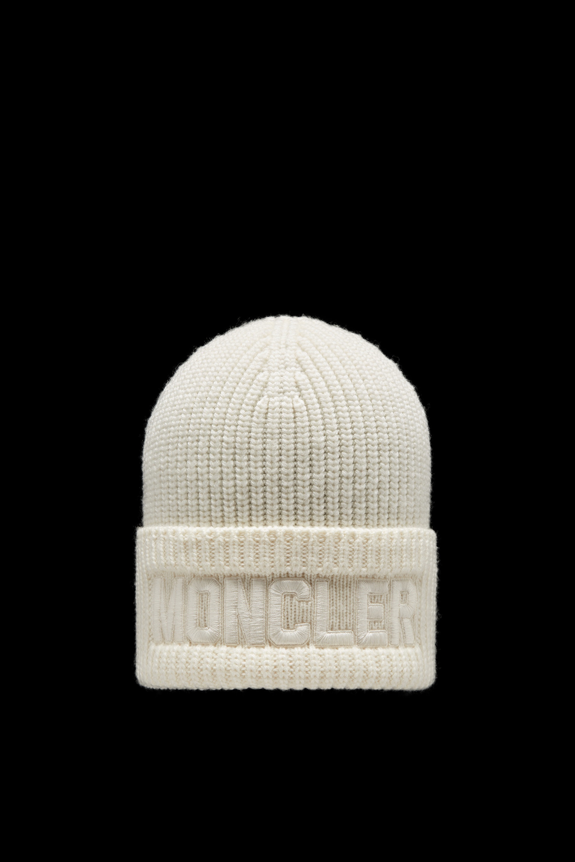 Embroidered Logo Wool Beanie - 1