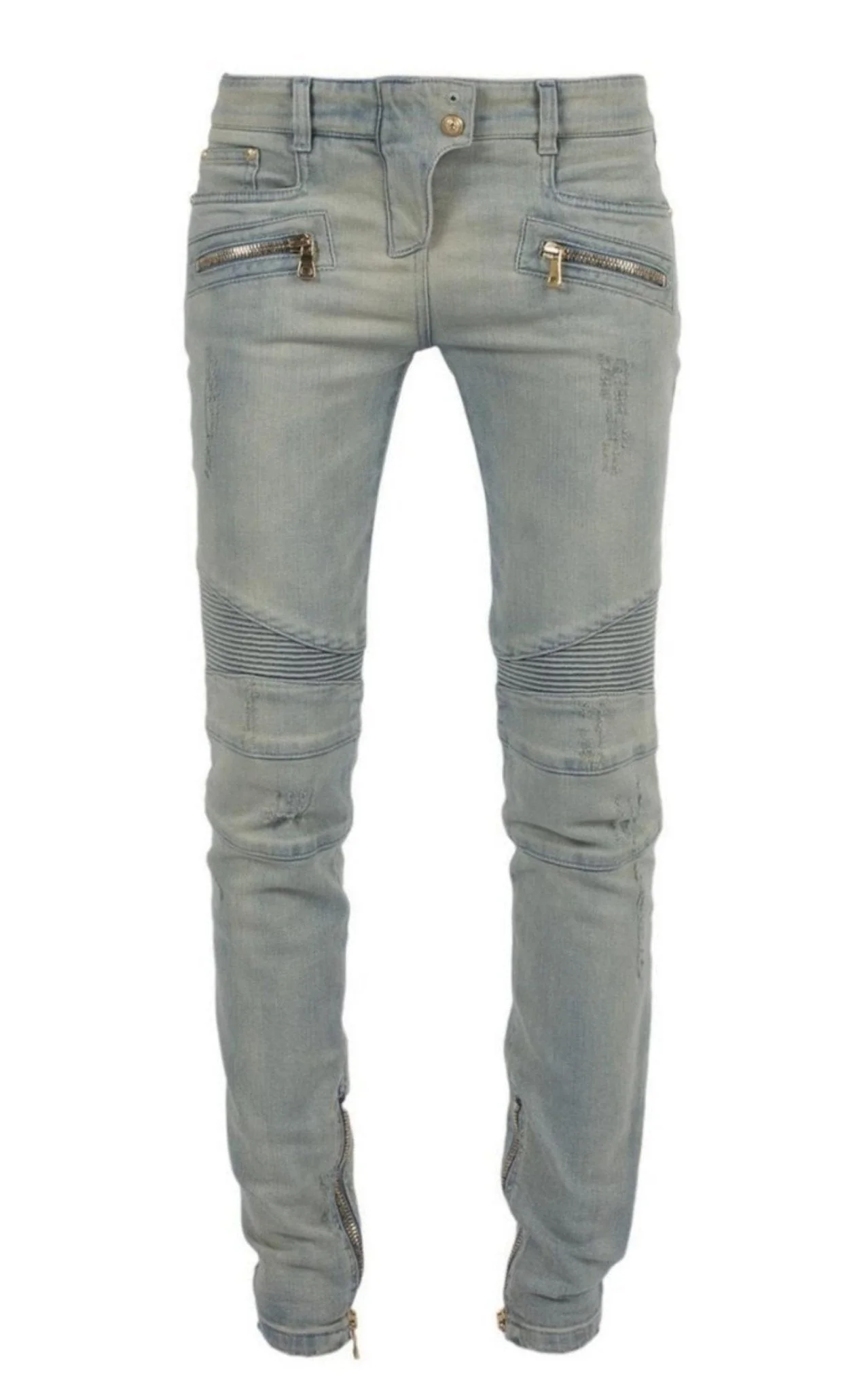 Distressed BikerJeans - 1