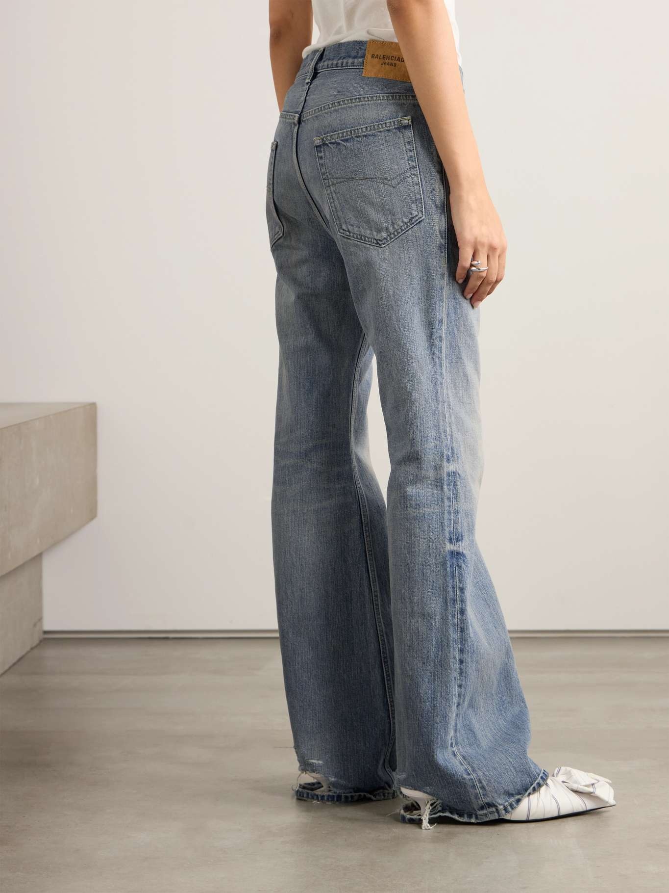 BALENCIAGA Low-rise flared jeans | REVERSIBLE