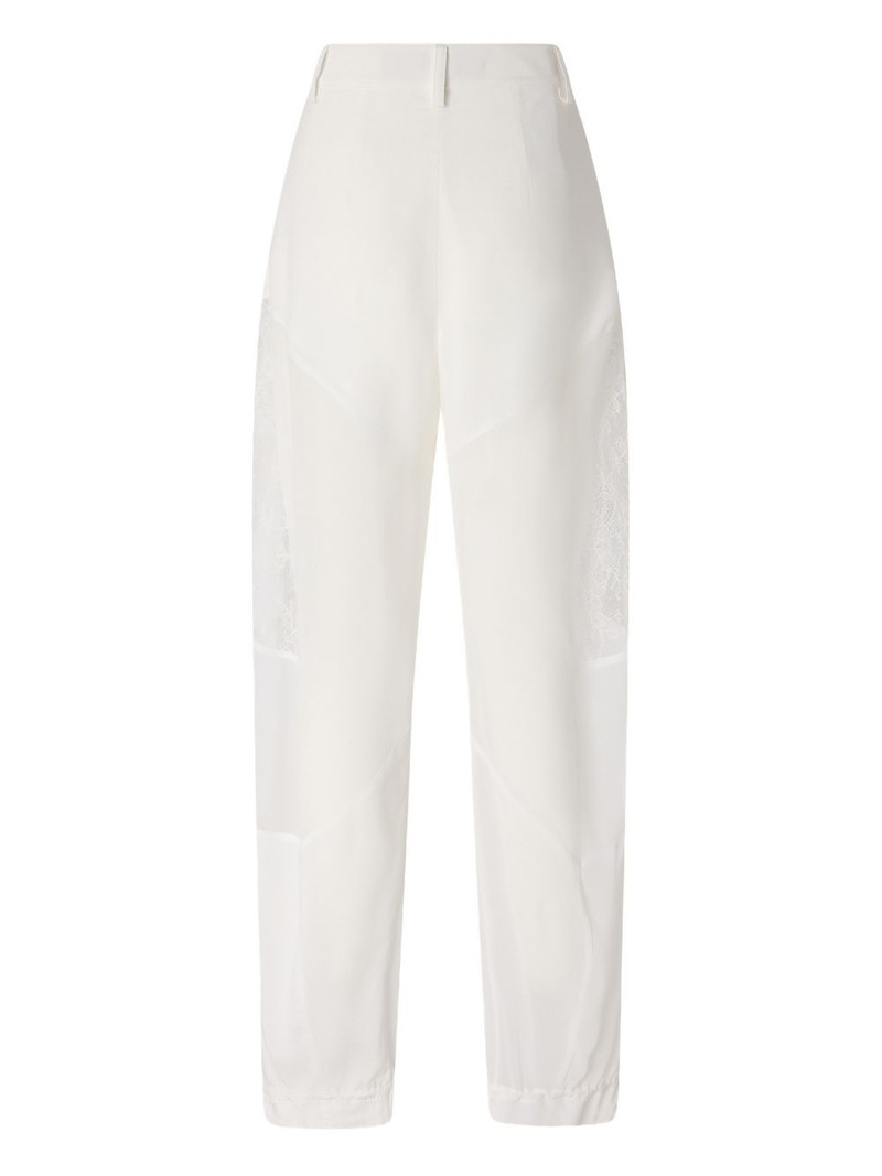PINKO lace-panel trousers outlook