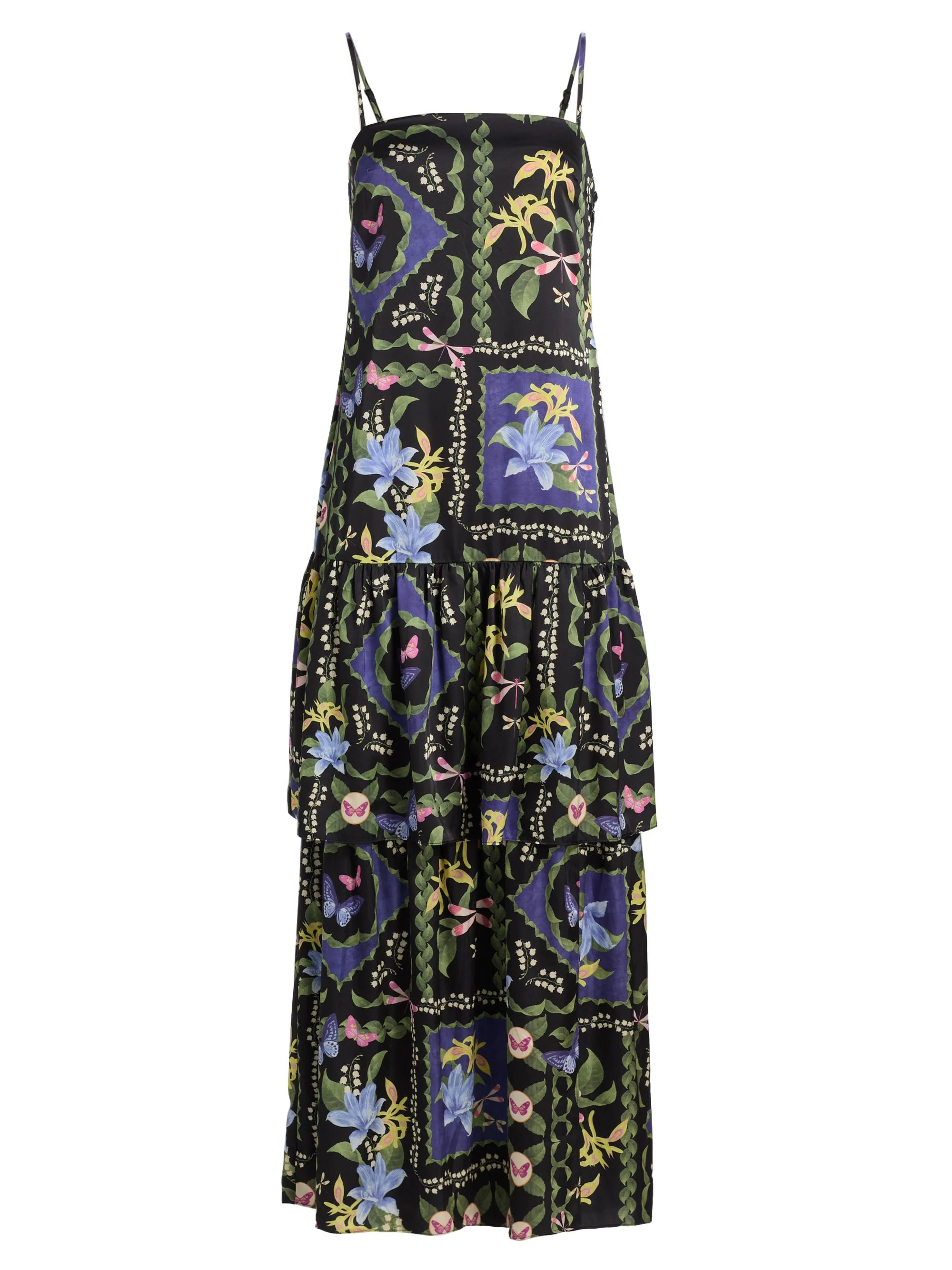 Women's Paulette Floral Maxi Dress - Morning Glory Lattice - 1