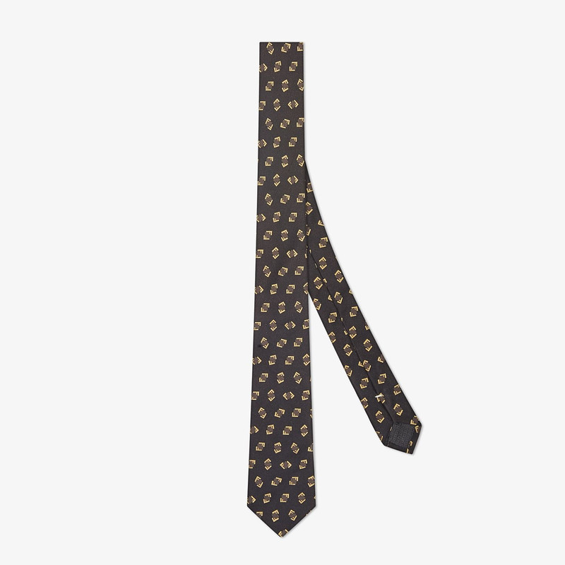 Black silk tie 1