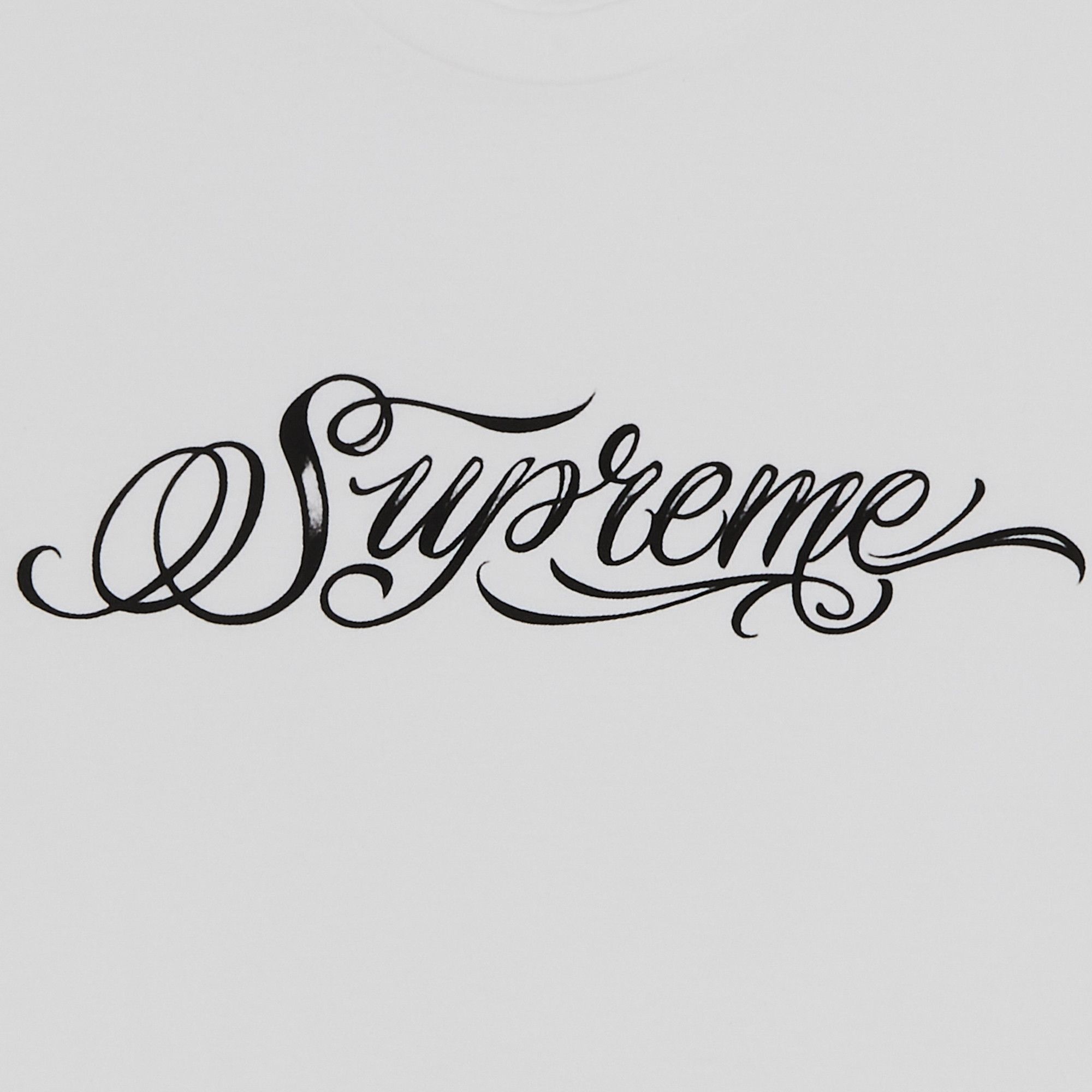 Supreme Script Tee 'White' - 2