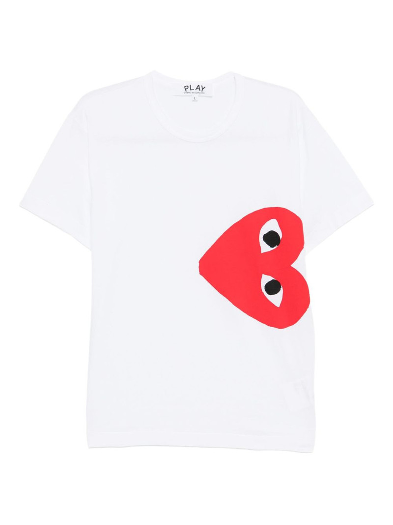 heart-print T-shirt 1