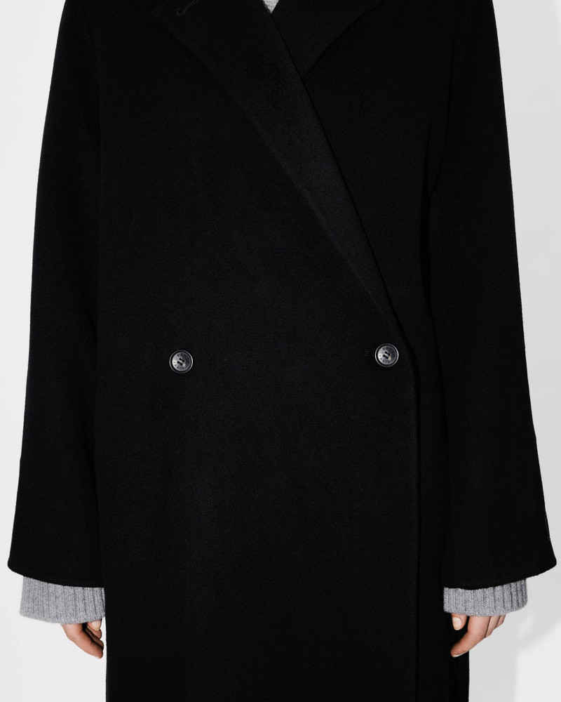 Long belted coat in wool and cashmere 7