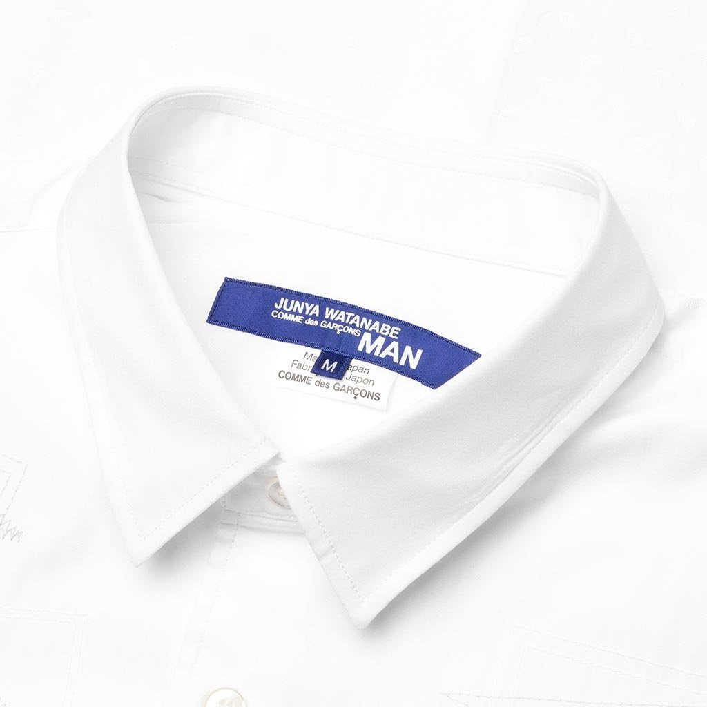 JUNYA WATANABE MAN SHIRT - WHITE/OLIVE - 3
