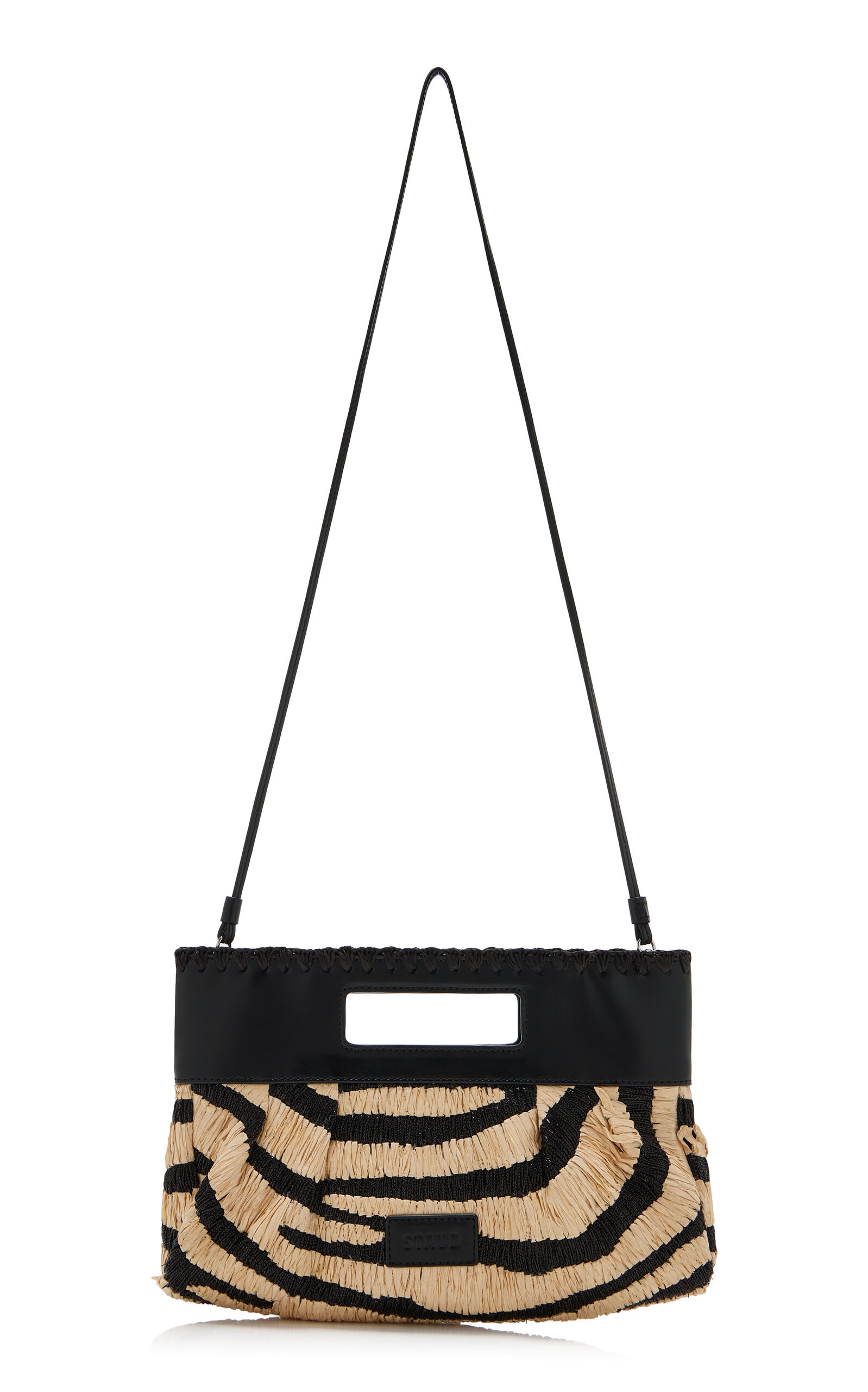 Lena Zebra Raffia Clutch black/white - 3