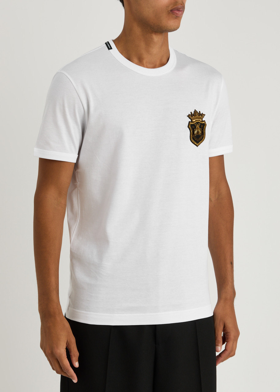 Dolce & Gabbana Logo-appliqué Cotton T-shirt - 2