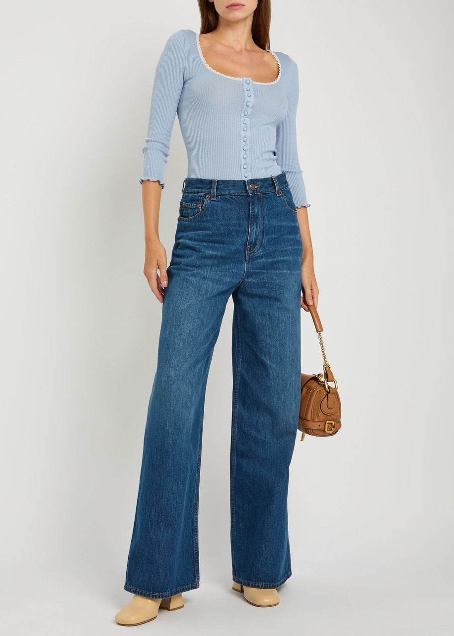 Chloe Wide-leg Jeans - 4