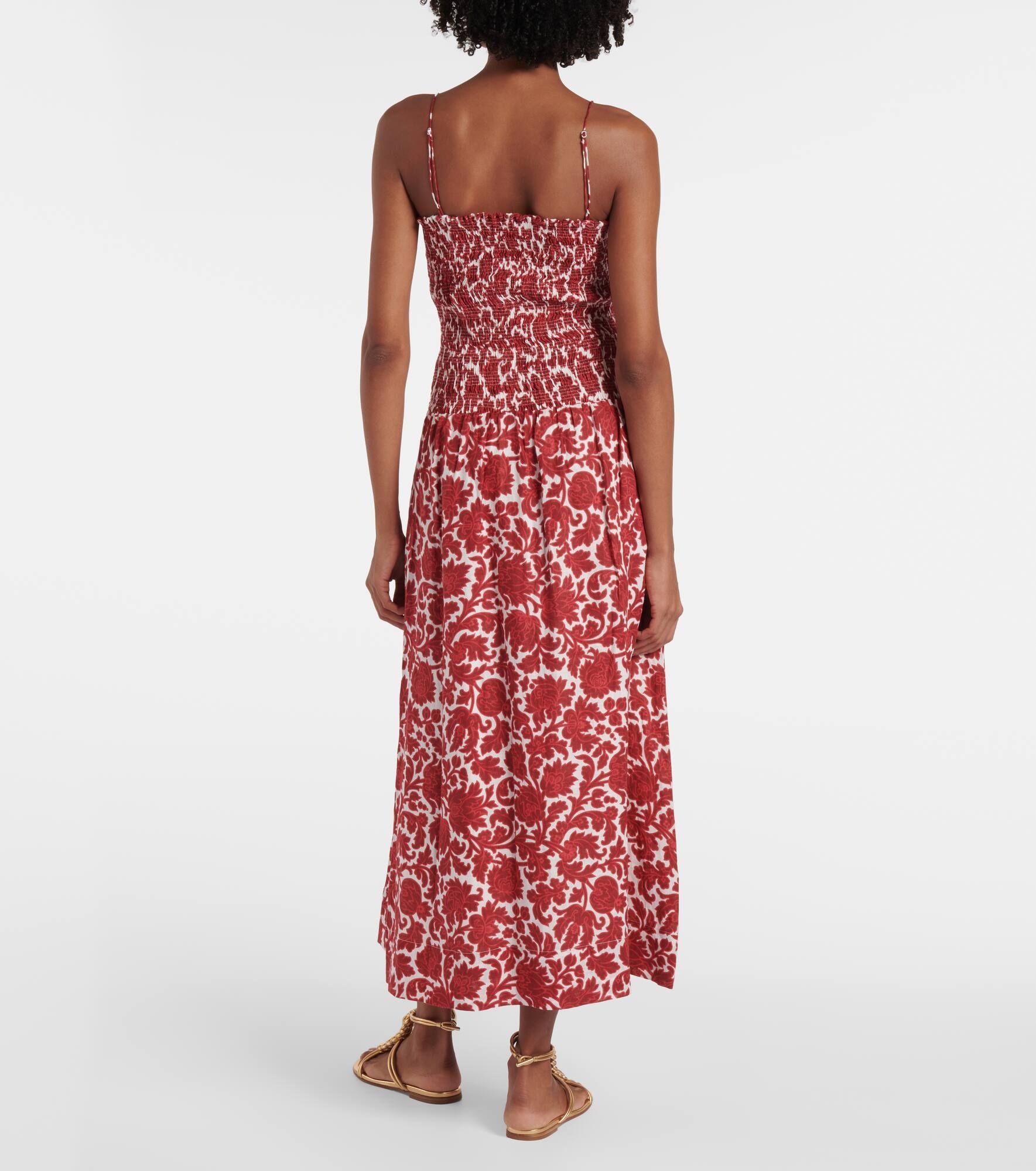 Geriba floral linen maxi dress - 3