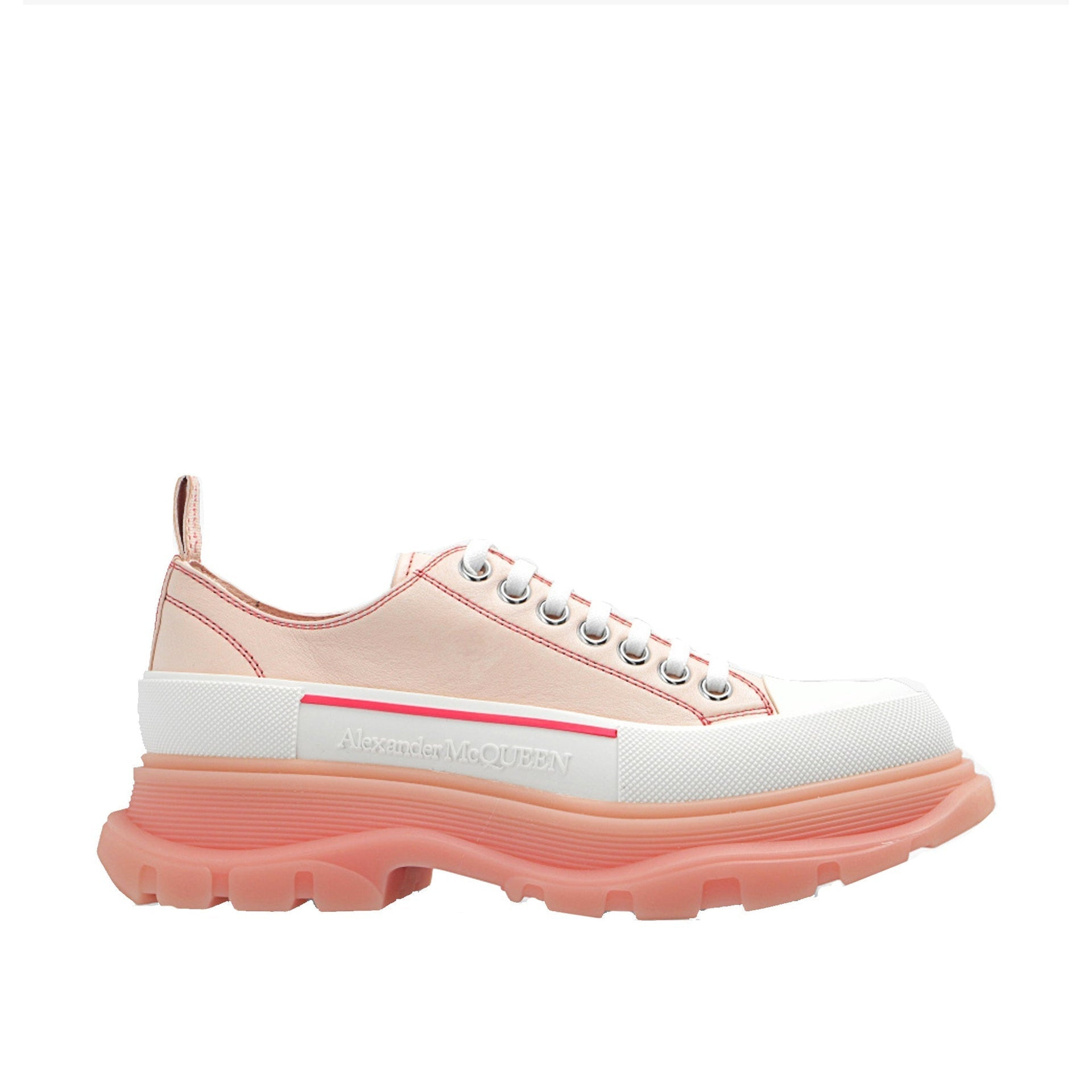 Alexander Mcqueen Tread Slik Leather Sneakers Women - 1