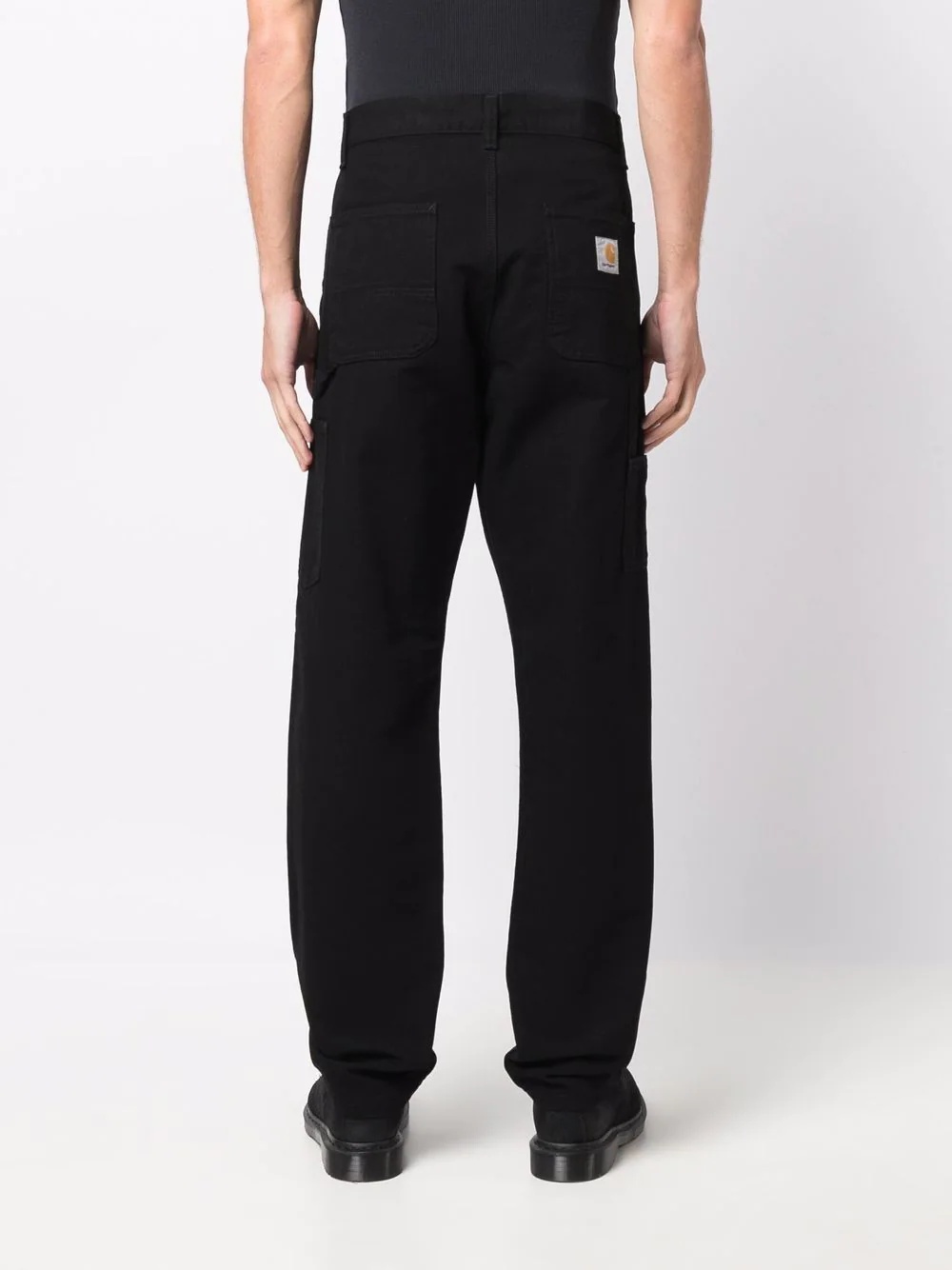 high-rise straight-leg trousers - 4