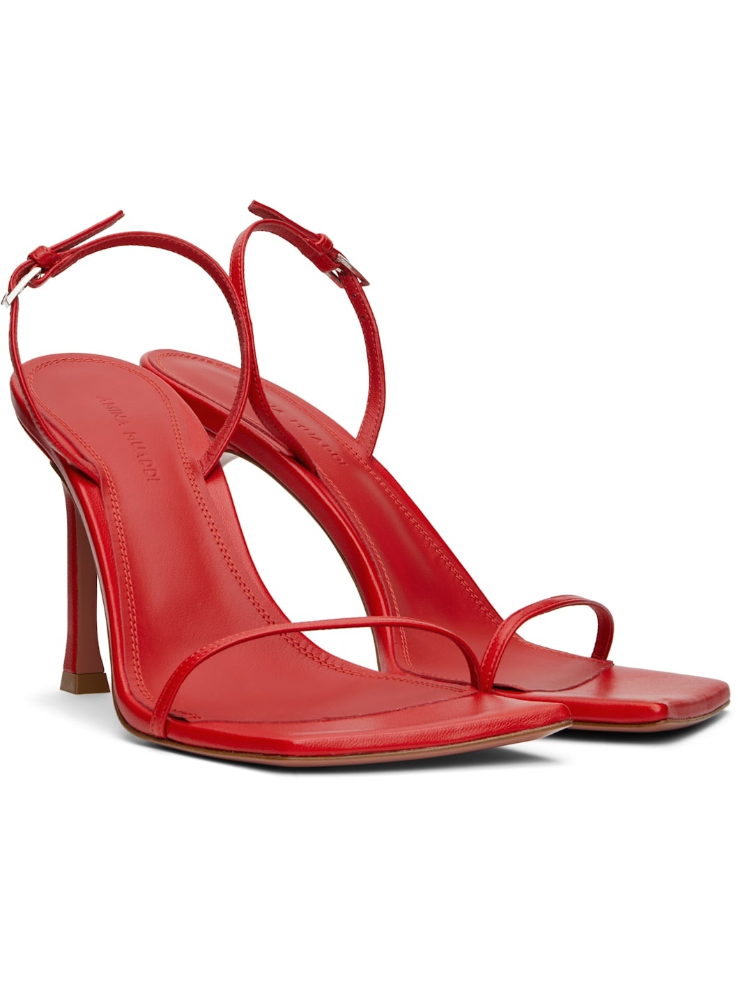 Red Maya Slingback Heeled Sandals - 4