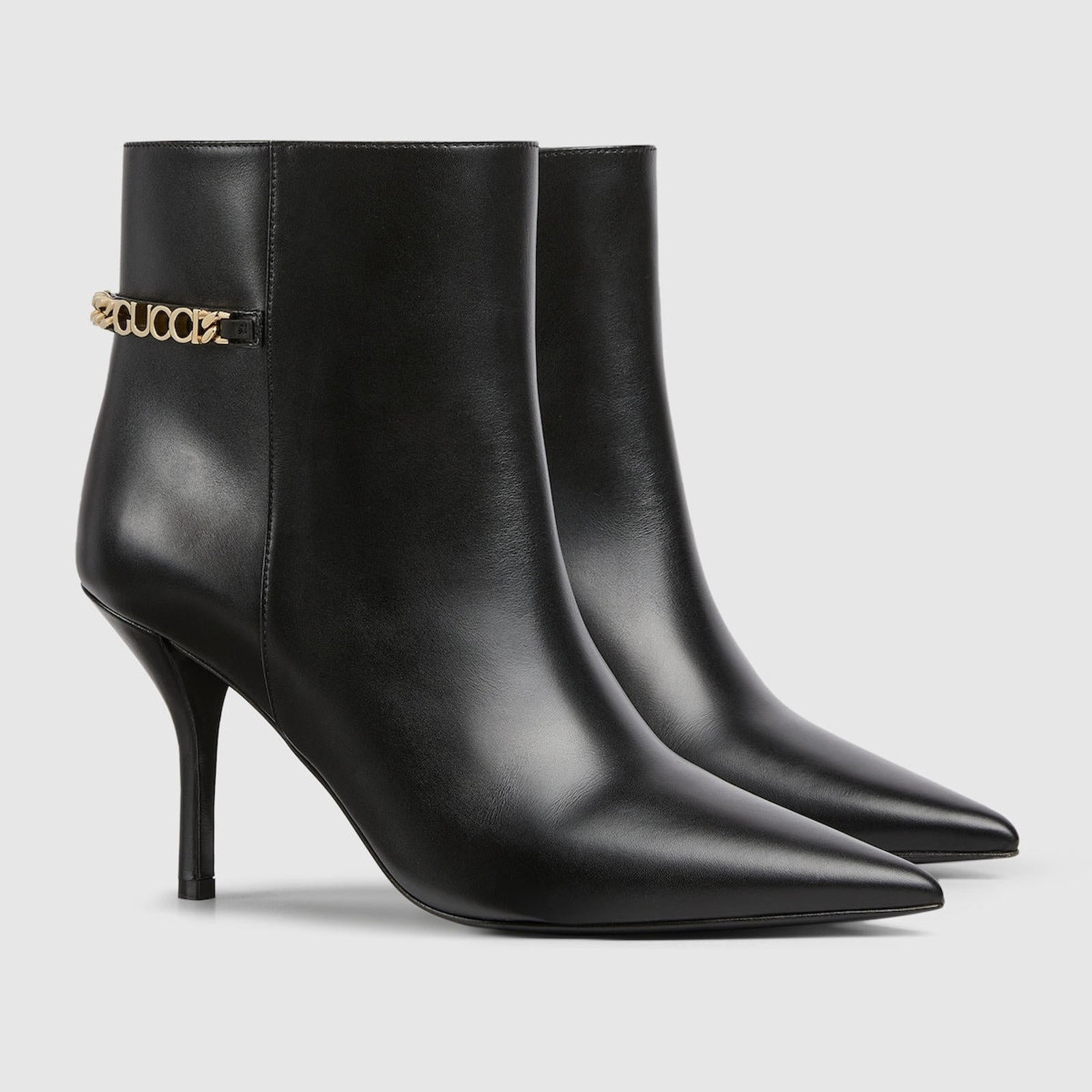 Gucci Signoria Chain Ankle Boots - 2