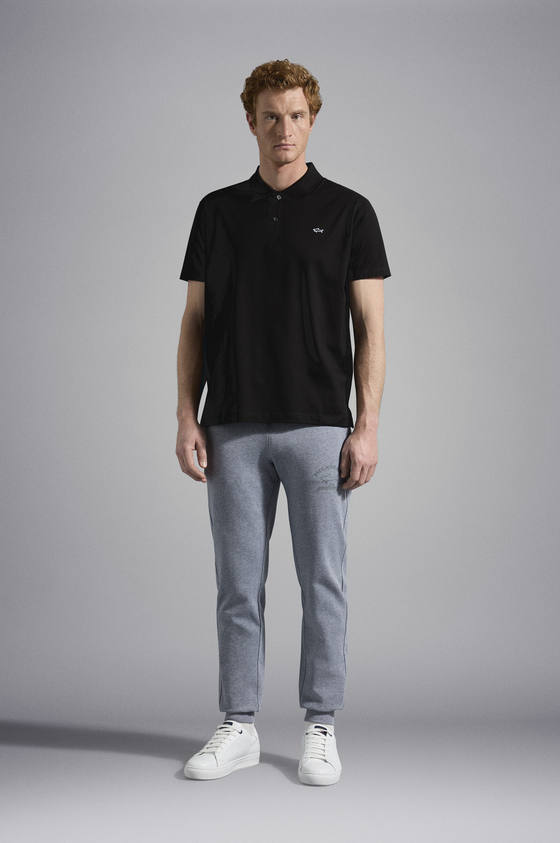 ORGANIC COTTON PIQUÉ POLO WITH SHARK BADGE - 2