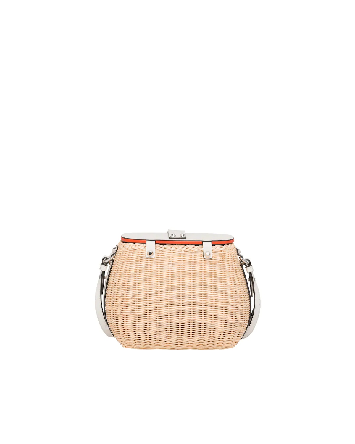 Wicker and leather shoulder bag - 4