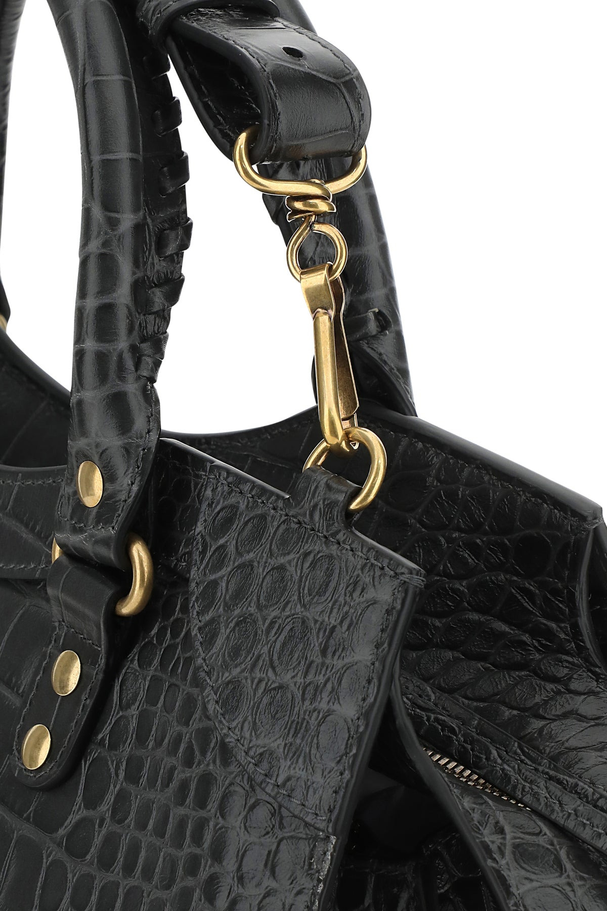 Charcoal leather Neo Classic City handbag - 4