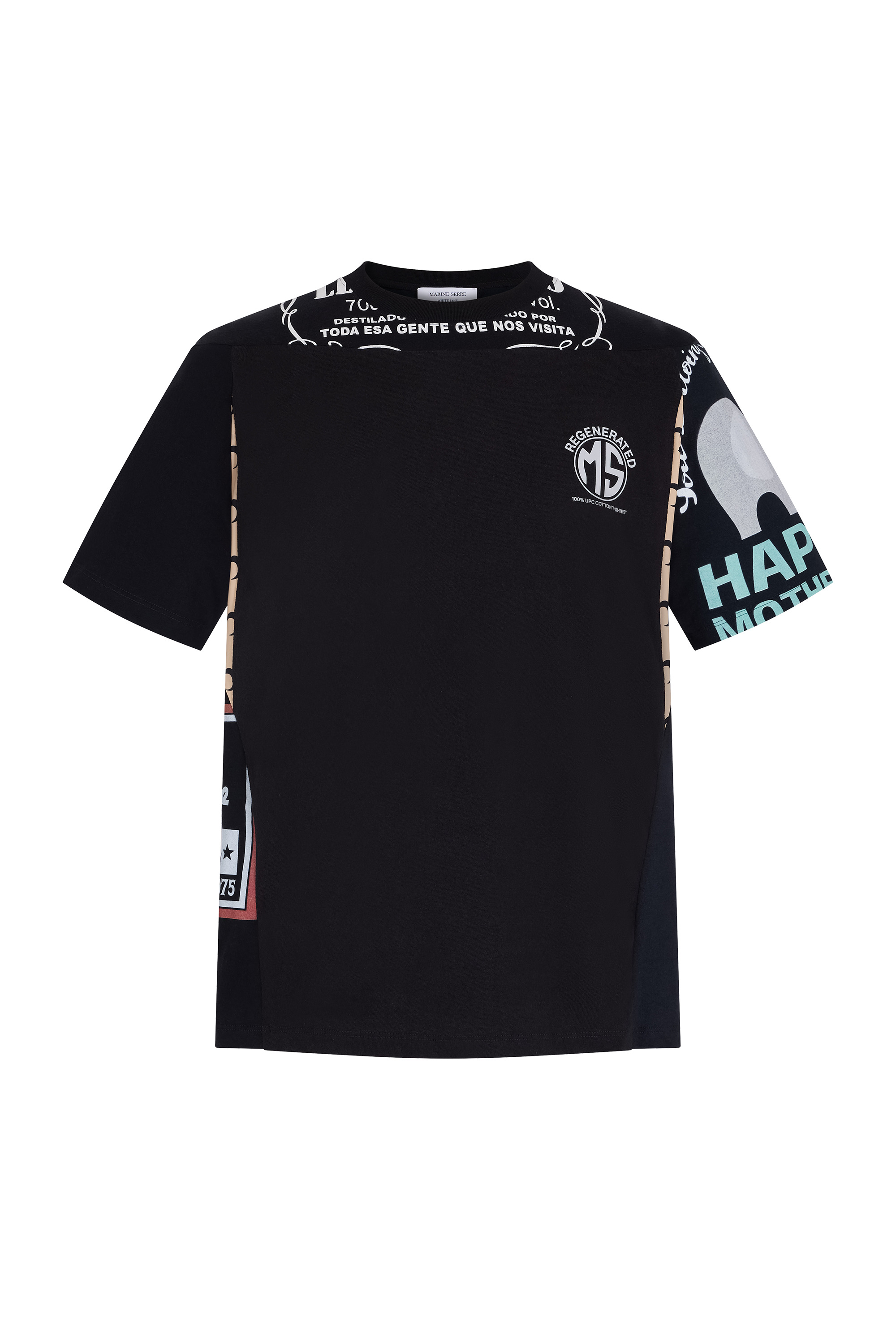 Regenerated Graphic T-Shirt Patchwork T-Shirt - 7