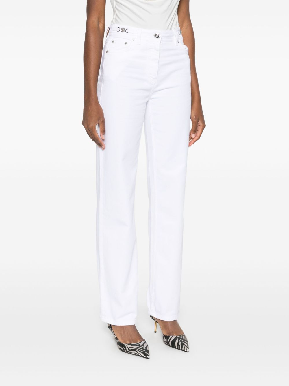 Versace White Jeans - 4