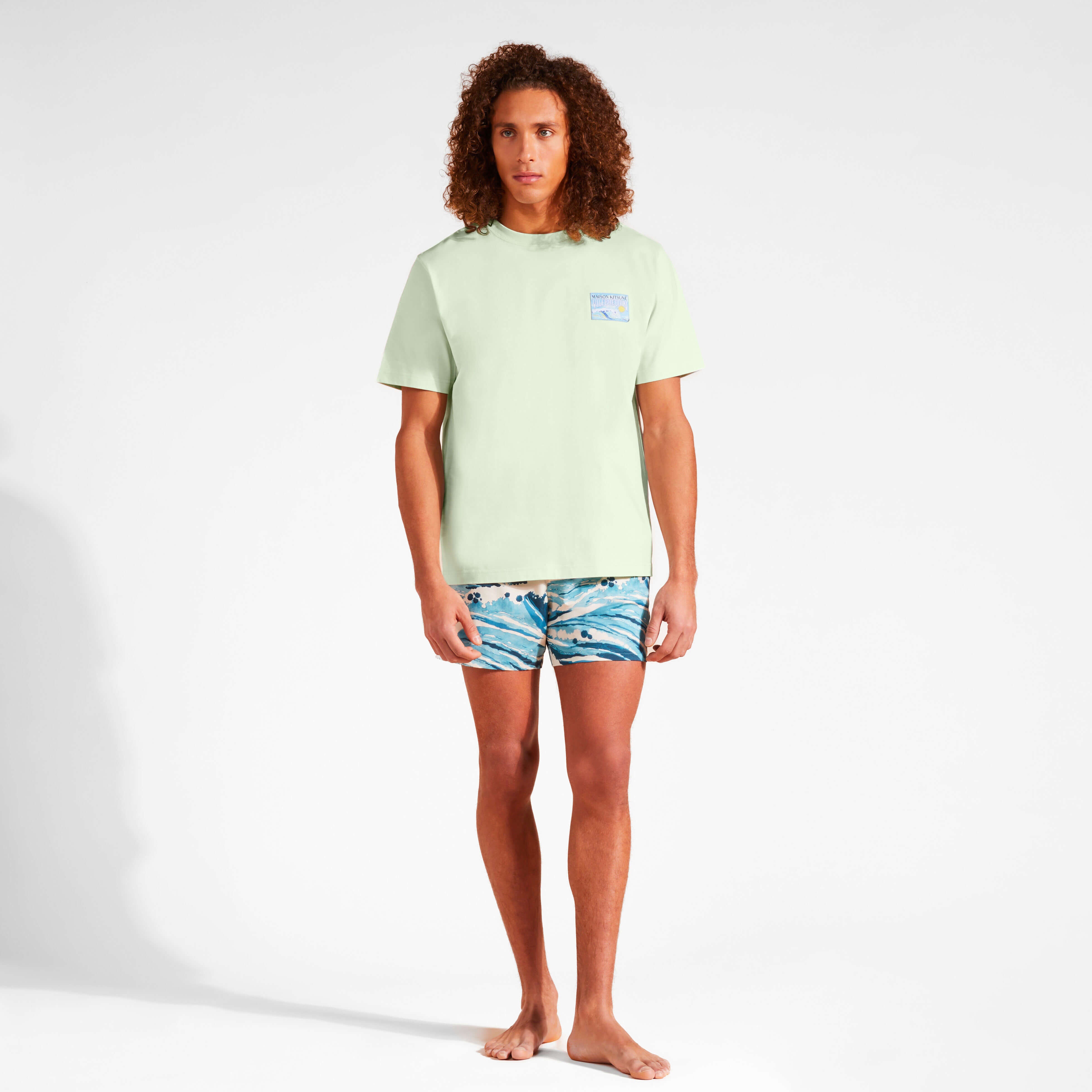 Cotton T-Shirt Wave - Vilebrequin x Maison Kitsuné - 3