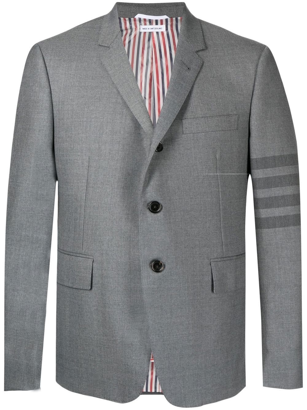 4-Bar stripe notched lapels blazer - 1