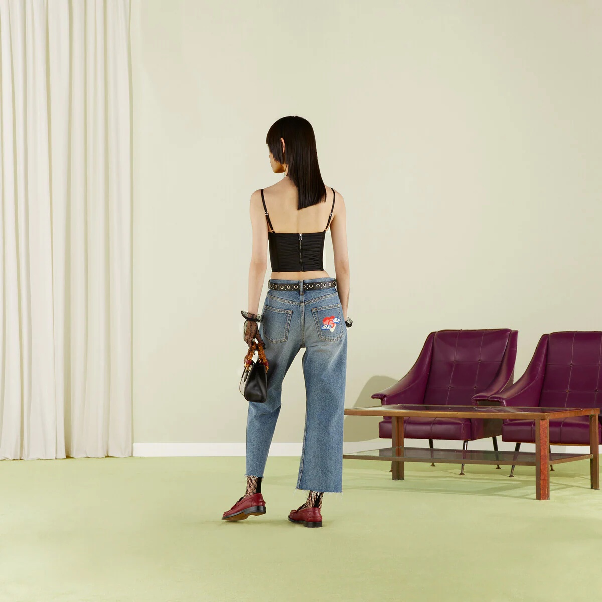 Gucci Lovelight denim straight leg pant - 3