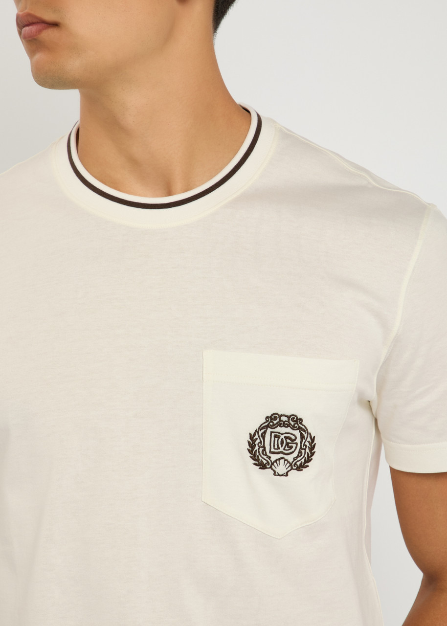 Dolce & Gabbana Logo-embroidered Cotton T-shirt - 5