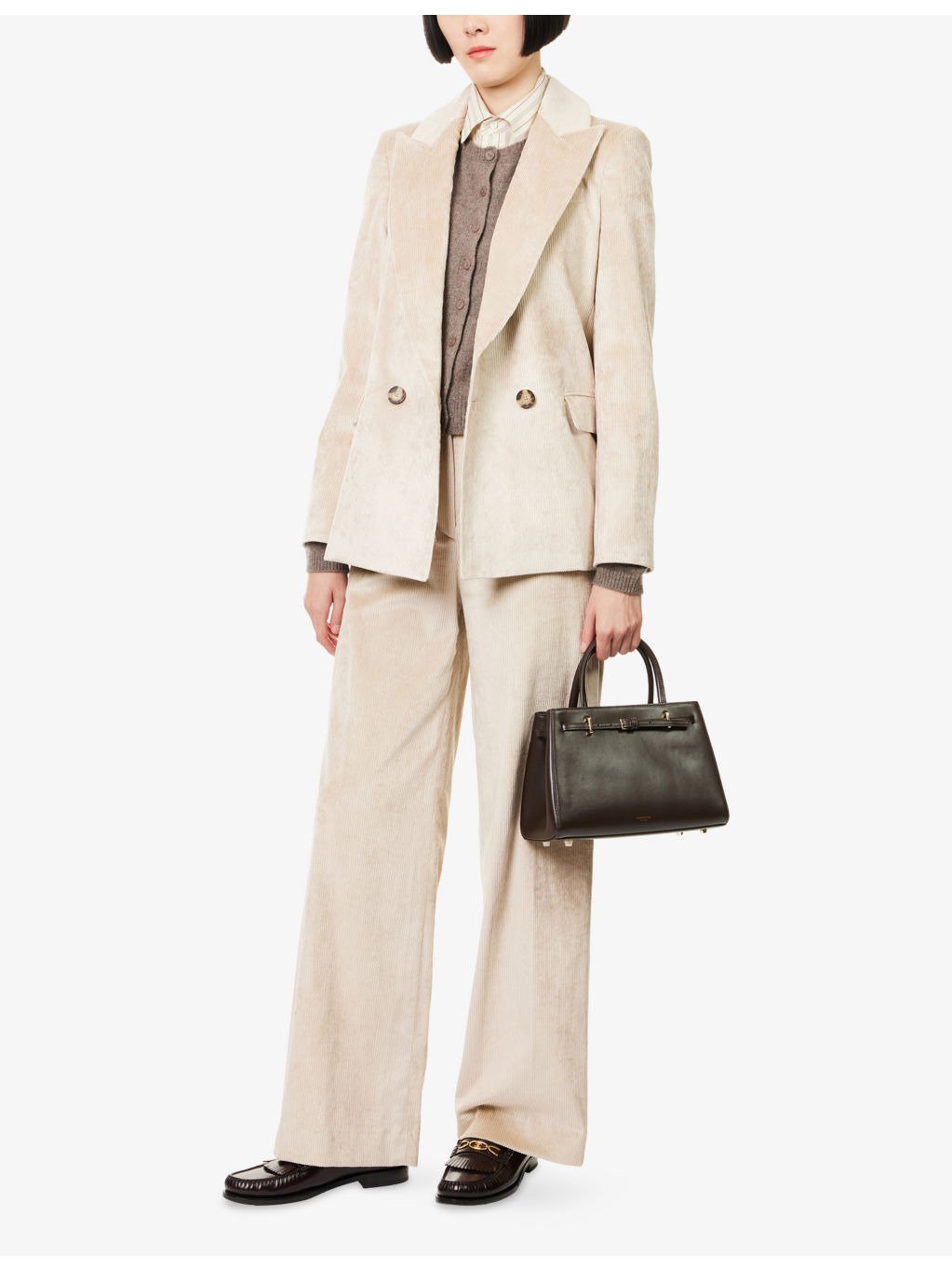 Grigore Wide-Leg Stretch-Cotton Blend Trousers - 2