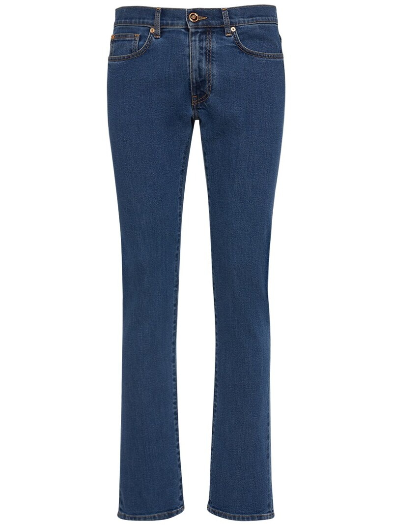 Stretch cotton denim jeans - 1