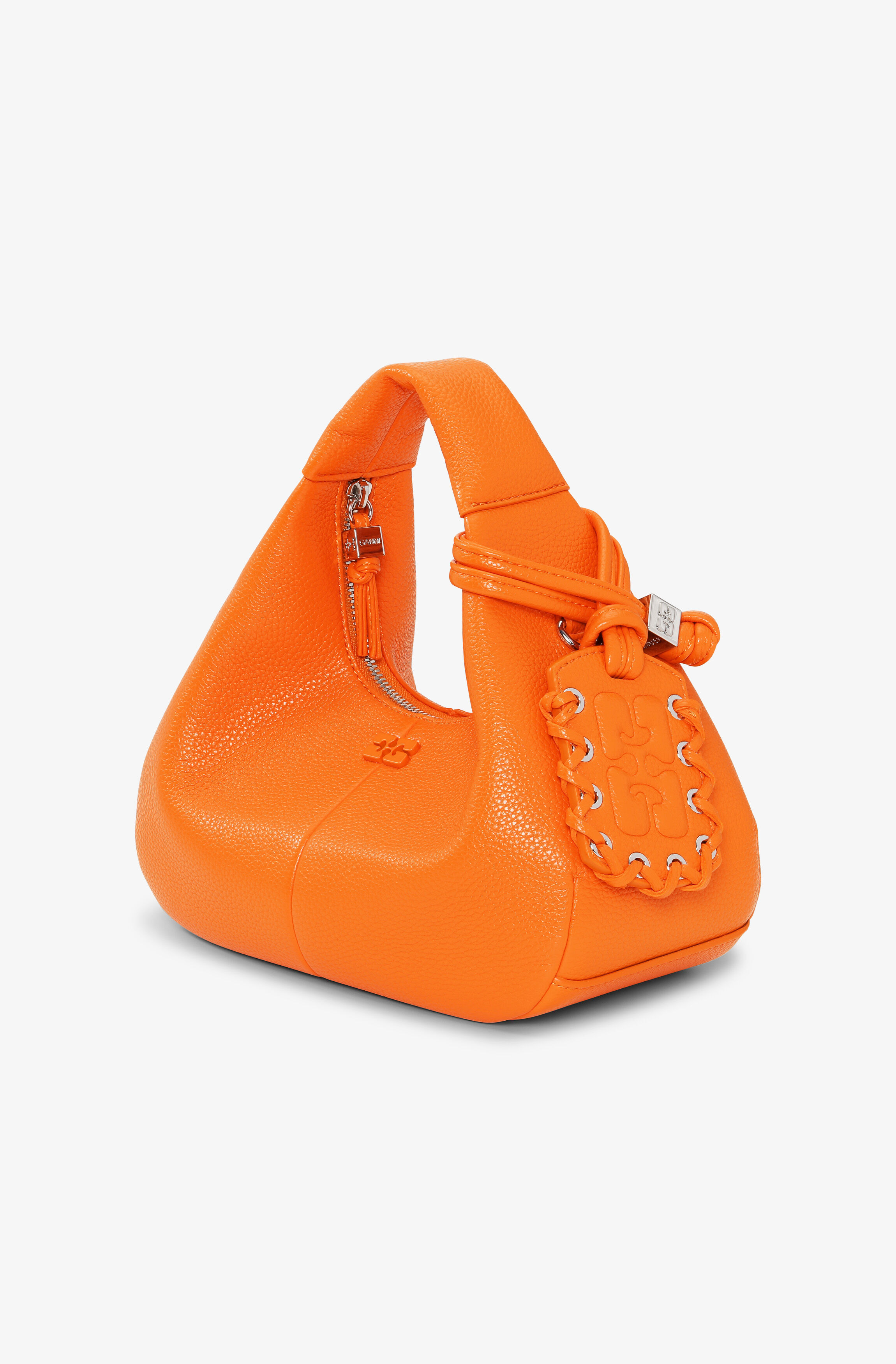 ORANGE MINI HOBO BAG - 2