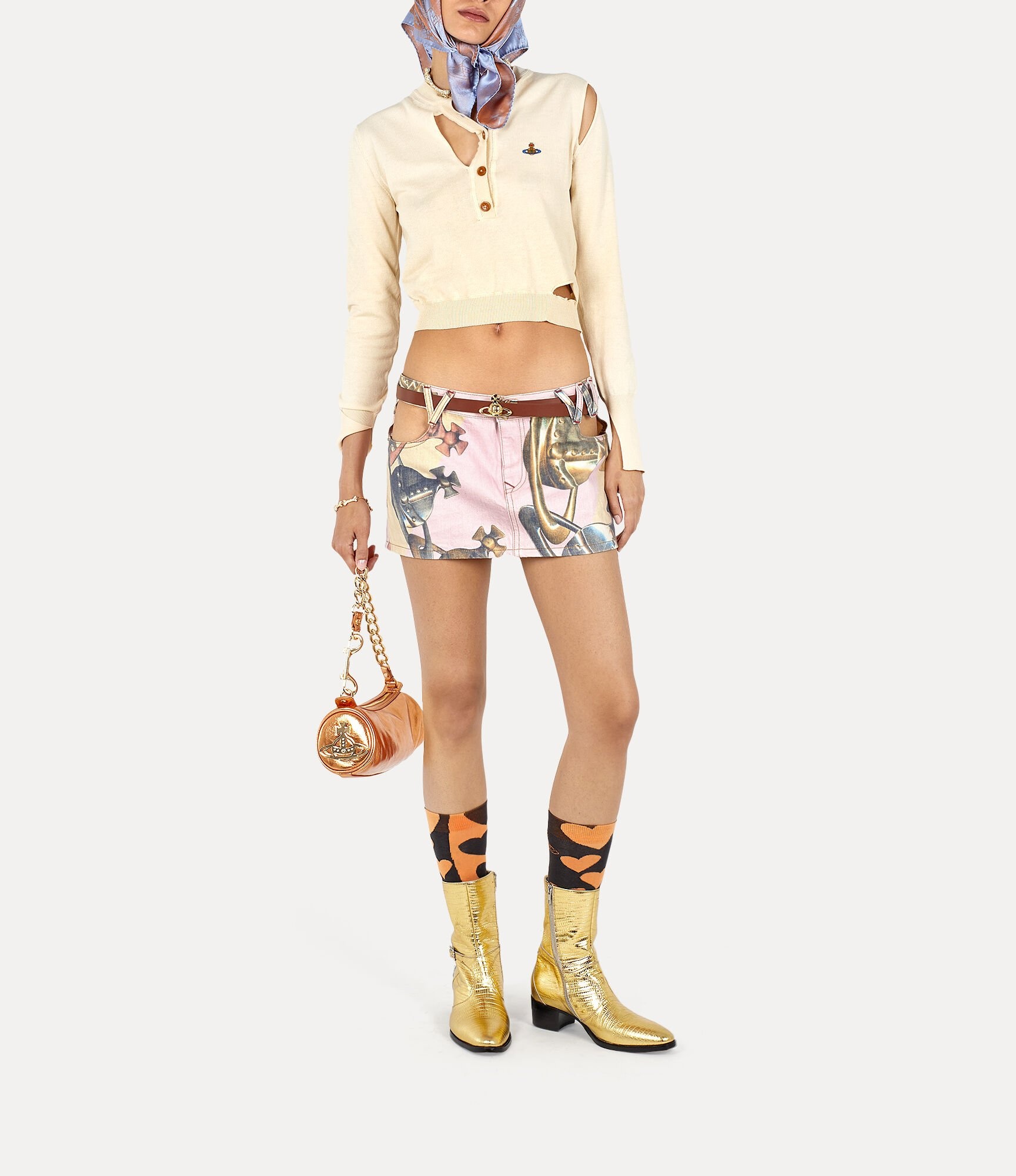 Vivienne Westwood｜SKIRTS (CUT OUT FOAM SKIRT (19030013 Vivienne Westwood CUT OUT FOAM SKIRT | REVERSIBLE
