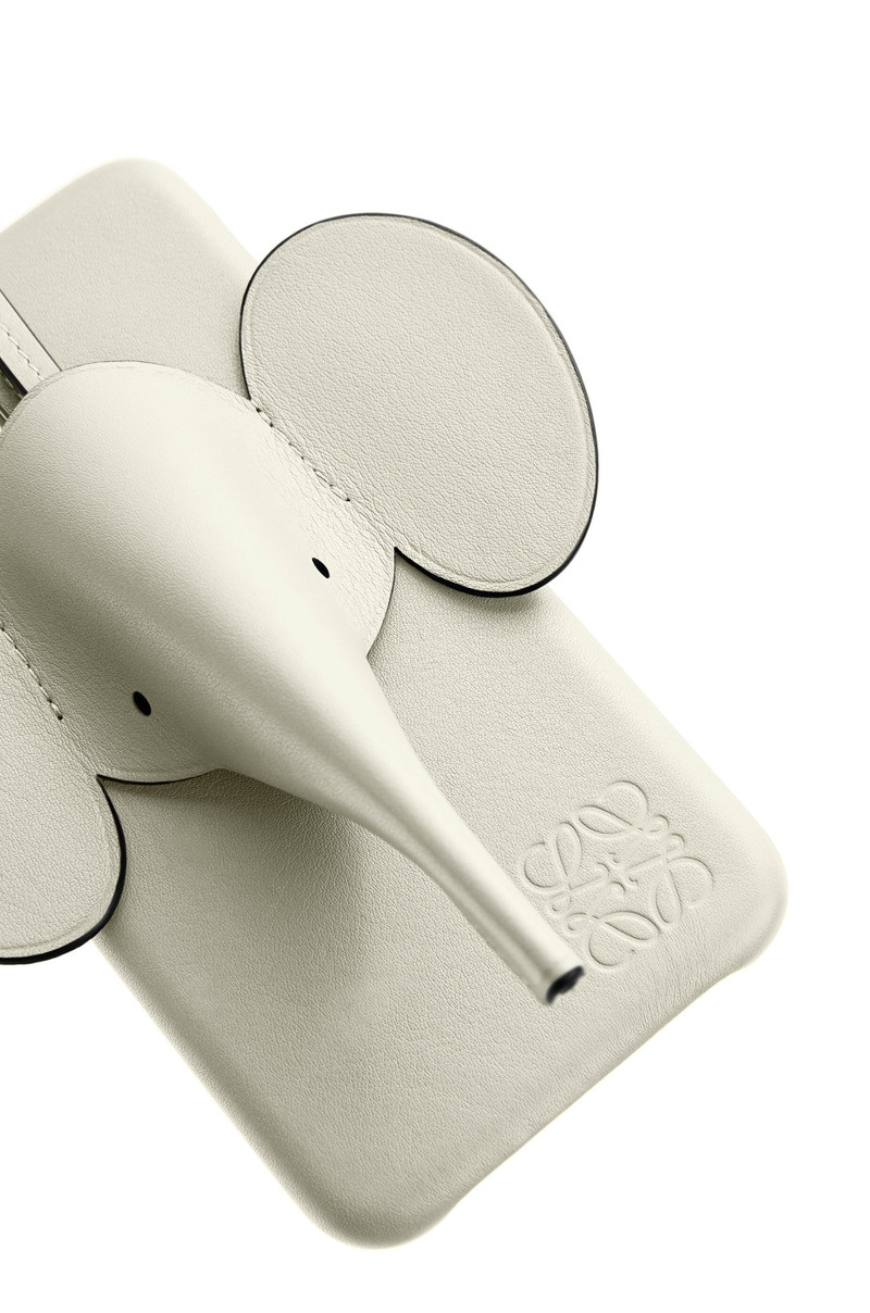Elephant cover for iPhone 11 in pearlized calfskin 4