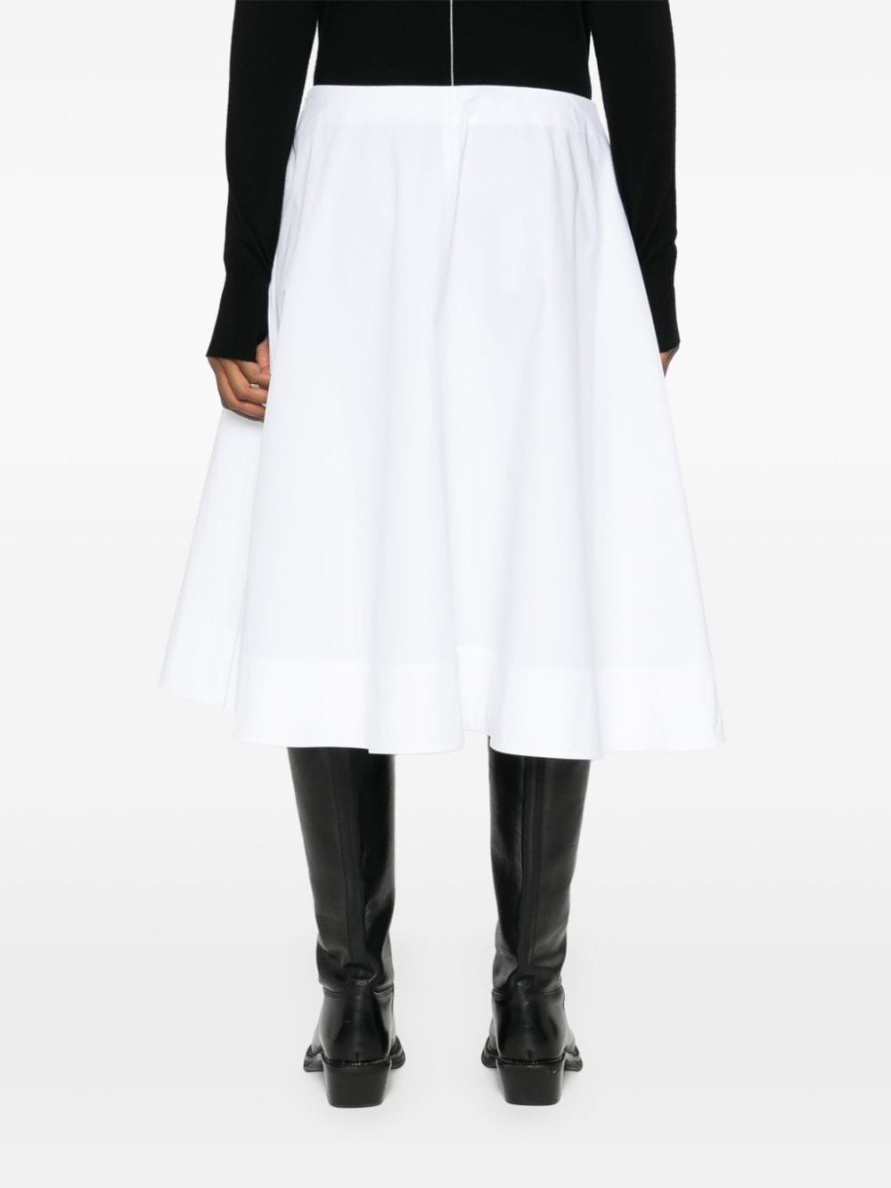 A-line poplin skirt - 4