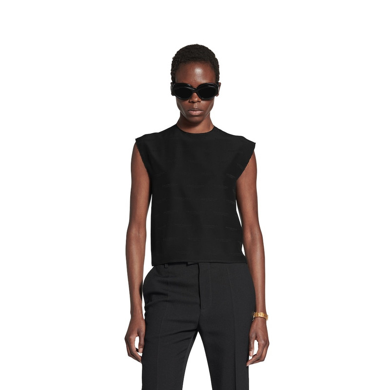 Women's License Sleeveless T-shirt in Black 5