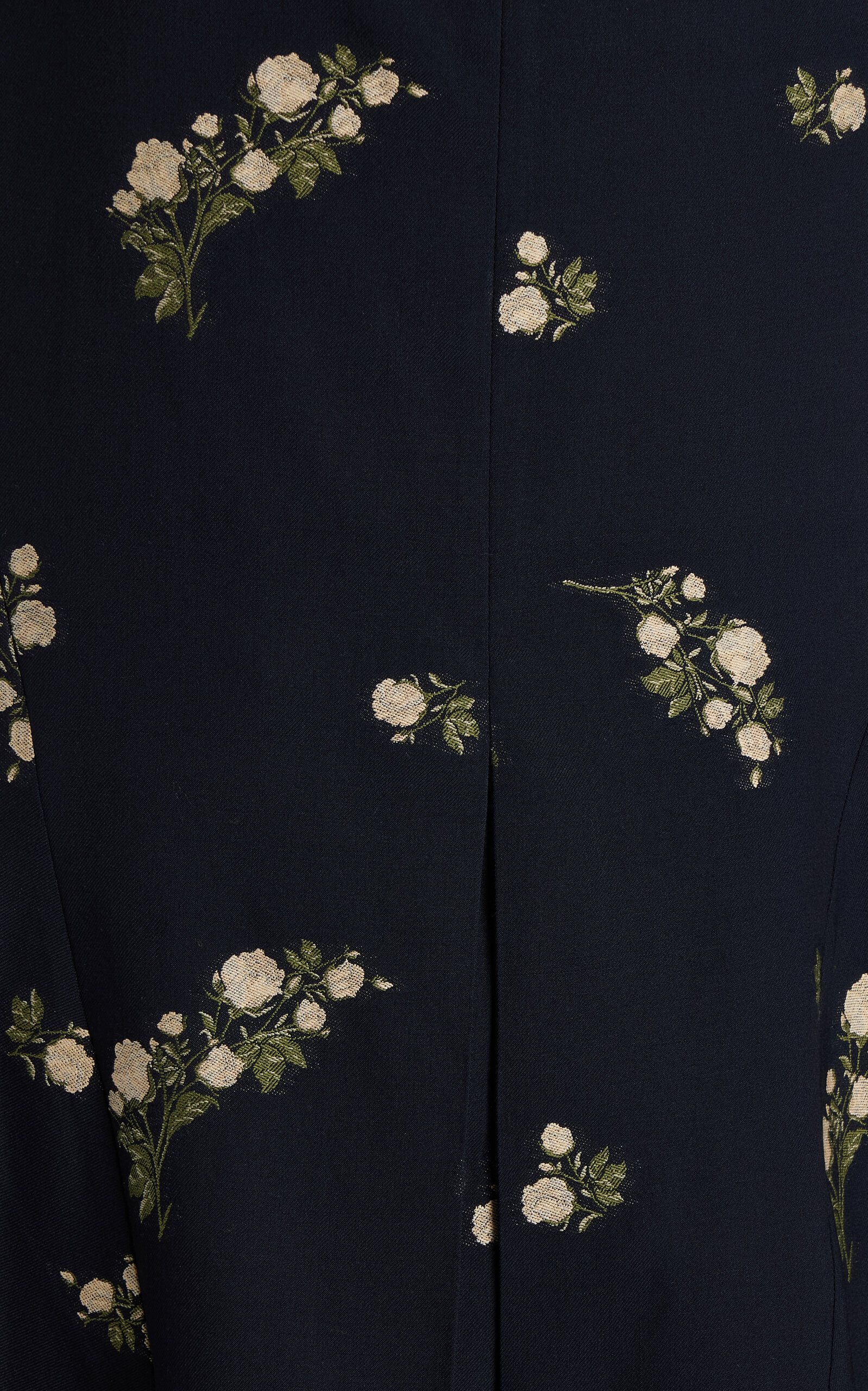 Wool-Cotton Midi Skirt navy - 4