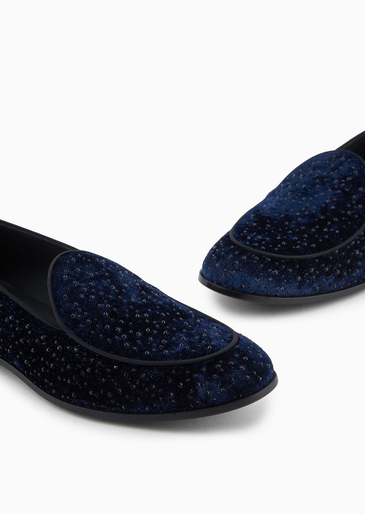 Giorgio’s loafers in velvet and rhinestones - 5