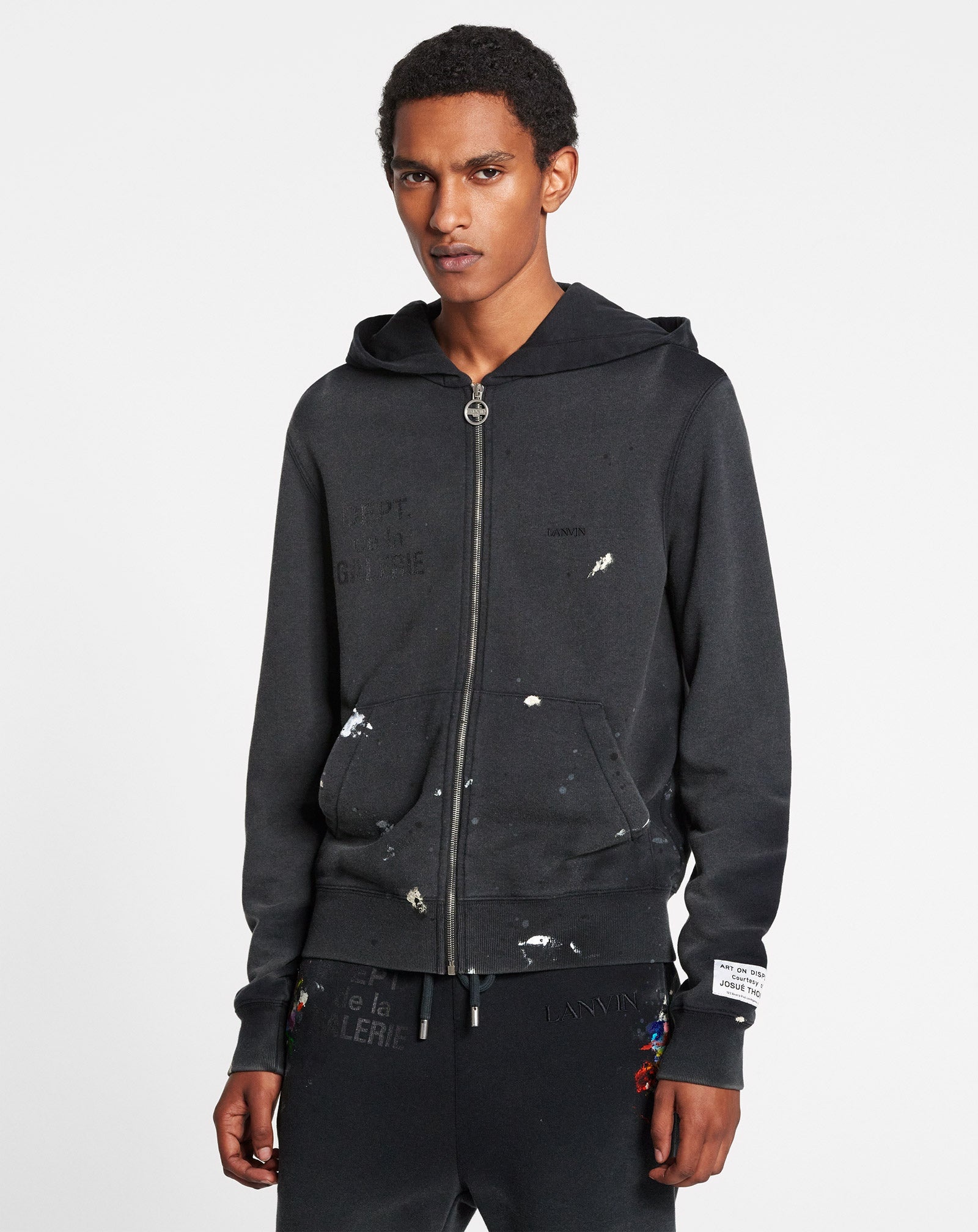 GALLERY DEPT. X LANVIN ZIP-UP HOODIE - 3