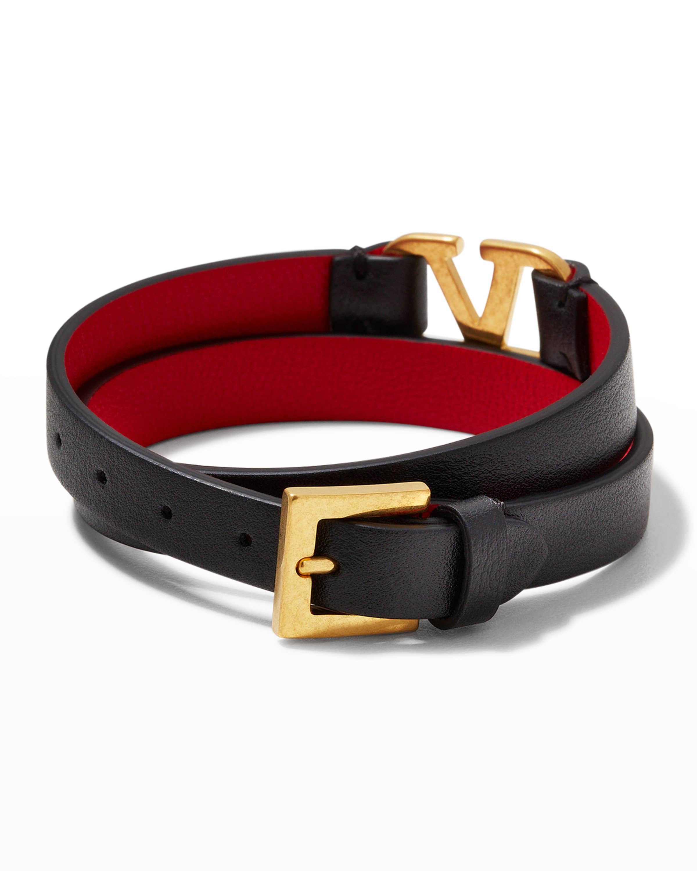 Logo Leather Wrap Bracelet - 4