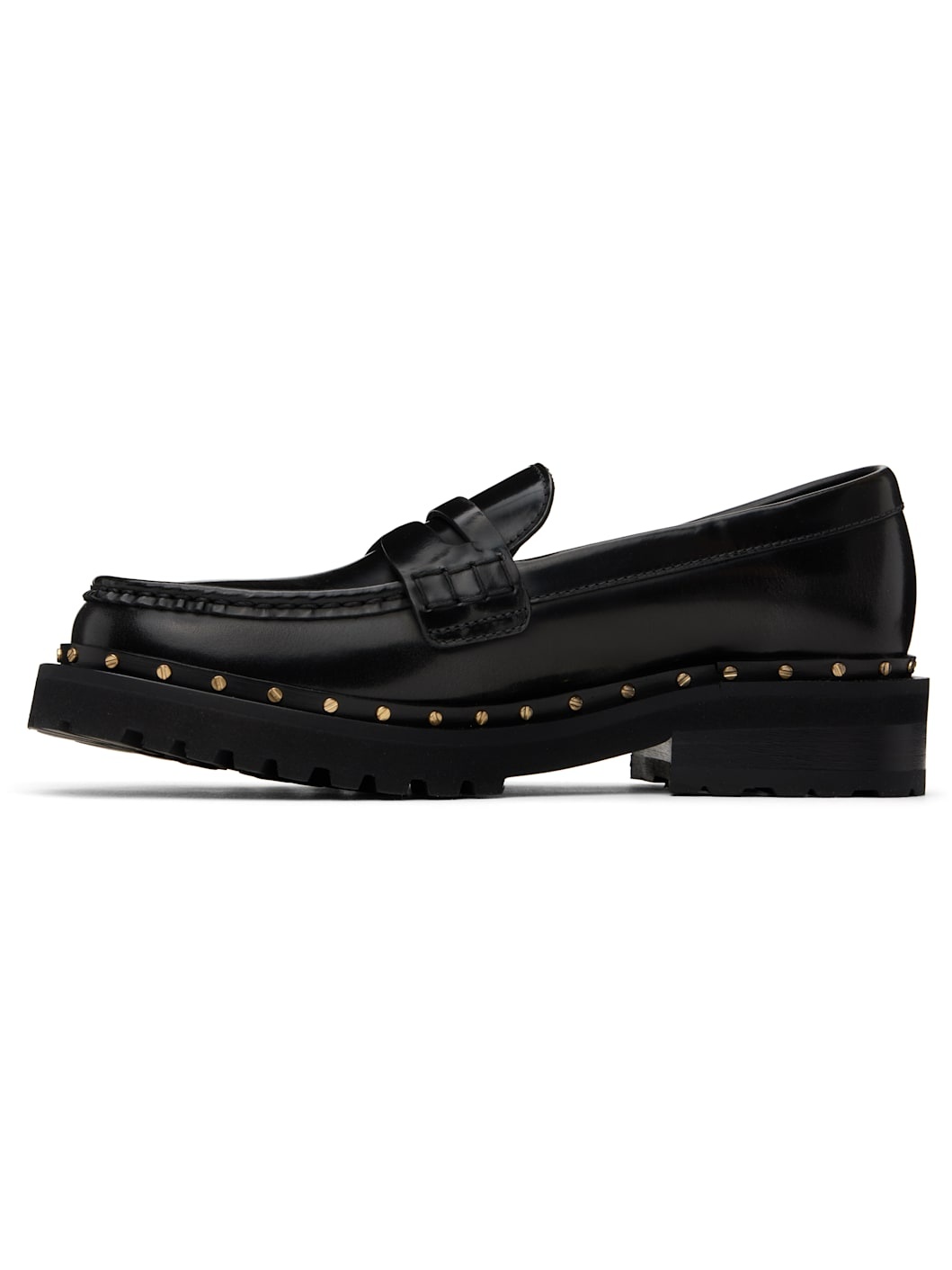 Black Chunky Loafers - 3