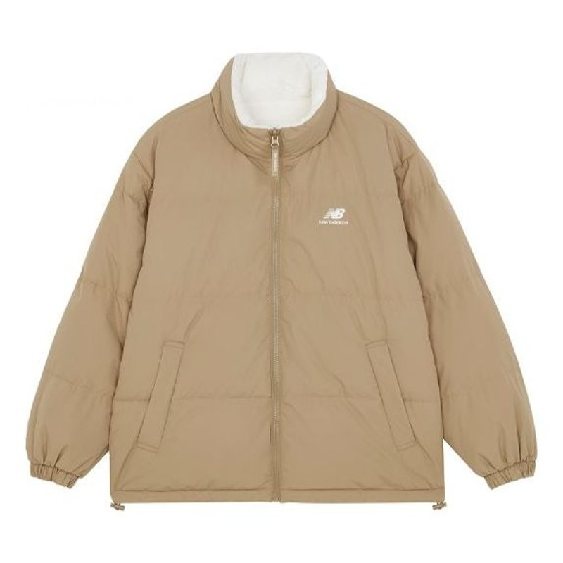 New Balance Logo Print Jacket 'Khaki White' 5PB43153-DB - 1