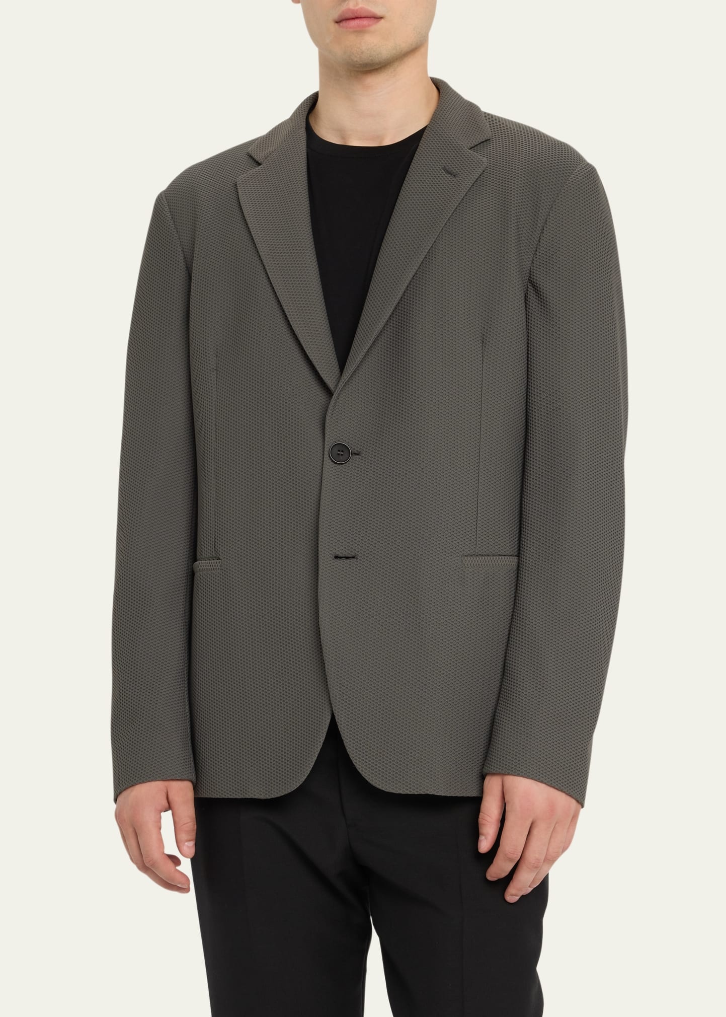 Men's Textured Two-Button Sport Coat - 4