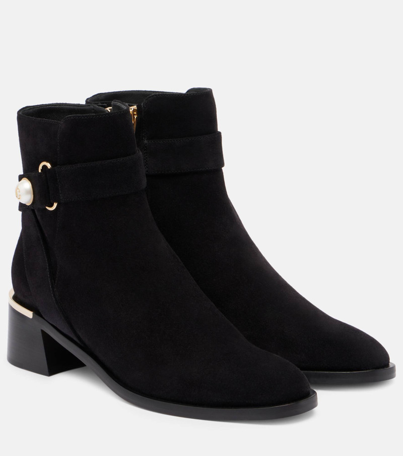 Noor 45 suede ankle boots 1