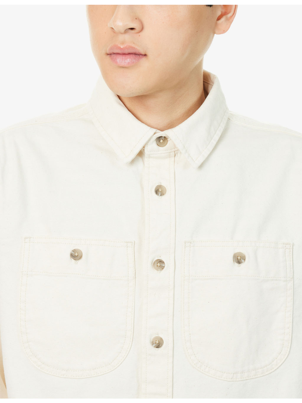 Point Reyes Patch-Pockets Cotton Shirt - 5