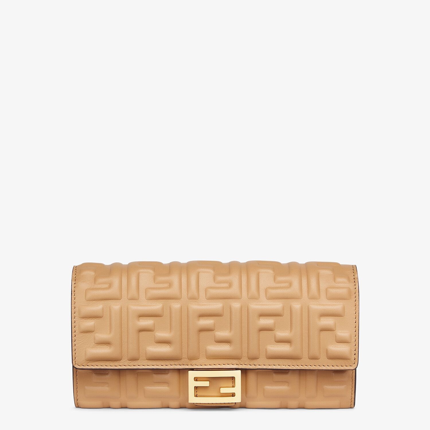 Beige nappa leather wallet - 1